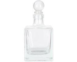 Glazen fles met stop - decoratief - 1 stuk - 210 ml
