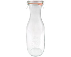 Glazen fles voor conserven 1062 ml (26 x 6 cm) 1 eenheid|Glass bottle for preserves 1062 ml (26 x 6 cm) 1 unit|Bouteille en verre pour conserves 1062 ml (26 x 6 cm) 1 unité