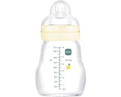 Glazen Fles voor Pasgeborenen met Speen - 170 ml - Perfect voor 0-2 Maanden
