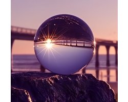 Glazen Fotobal van 100mm voor Fotografie, Meditatie en Voorspellingen - Duidelijke Kristallen Lensbal zonder Stand
