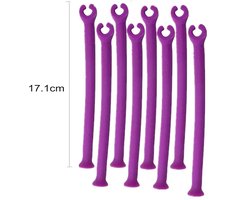 Glazen houder voor vaatwassers - set van 12 - lila - glas