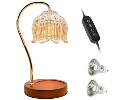 Glazen Kaars Warmer lamp - Kaars Lamp - Glazen Candle Warmer - Kaarsverwarmer - Wax Warmer - Candle Heater - Kaars Verwarmer lamp - Tafellamp woonkamer