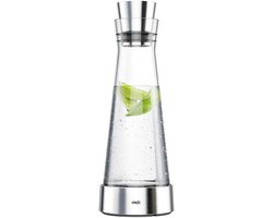 Glazen Karaf met Koelelement (1 Liter) - Druppelvrij Schenken en Langdurig Koel Genot