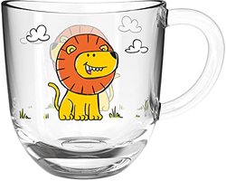 Glazen kinderbeker met diermotief – Vaatwasmachinebestendig, 280 ml