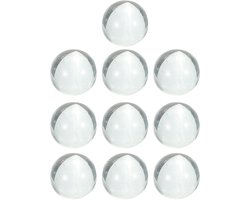 Glazen Knikkers - Decoratie Steentjes - Bloemstukken Maken - Transparant Design - 10 Stuks - Transparant