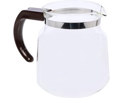 Glazen koffiekan - 12 l - compatibel met Moccamaster - bruin