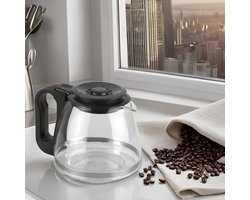 Glazen Koffiekan - Hittebestendig en Magnetronbestendig - Ideale Formaat voor Koffie, Thee en Melk