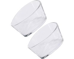 Glazen Kommetjes - Puddingbekers Serveerschalen - Desserts Salades Serveren - Veilig Geurloos Materiaal - 230 ml Capaciteit - Transparant