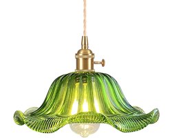 Glazen Kroonluchter met Bloemontwerp voor Woonkamer, Eetkamer en Slaapkamer