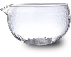Glazen Matcha Kom met Schenktuit – Chawan voor Matcha – Vaatwasserbestendig