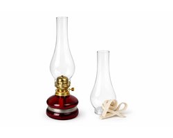 Glazen Olielamp met Reserve Glas & Lont – Decoratieve Petroleumlamp Gaz Lambası/Glass Oil Lamp with Spare Chimney & Wick – Decorative Petroleum Lamp