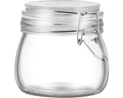 Glazen Opbergbakjes met Deksel - Weckpot Glas - 500ml - Weckpotjes Klein Weck