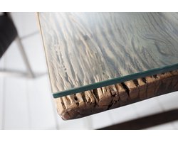 Glazen plaat 110x60cm vierkant voor salontafels 12mm gehard glas - 30117G