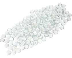 Glazen Platte Stenen - Decoratieve Kiezels - Vaas Vullen - Naadloos Visueel Effect - 1800 Gram - Transparant