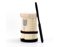 Glazen potjes met deksel - bakspullen - fermentatiepot - Glazen pot met brede opening - zuurdesembrood bakken glazen pot - 1000 ml