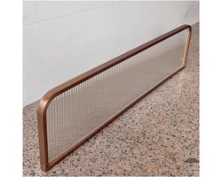 Glazen Ruimteverdeler - Scheidingswand Eetkamer - Ruimte Creëren - Gestreept Glas - 30 x 80 cm - Roze