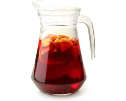 Glazen sangria schenkkan 1.3 liter - Wijnkannen/sangriakannen/schenkkannen