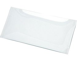 Glazen schaal, afm 33,5x17 cm, 8 stuks