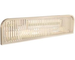 Glazen Scheidingsscherm - Kamerverdeler Tafelbescherming - Ruimte Indelen - Gestreept Gehard Glas - 120 cm x 40 cm - Zilver