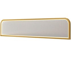 Glazen Scheidingsscherm - Privacy Paneel - Eetruimte Verfraaien - Gehard Glas - 236 x 98 inch - Goud