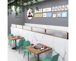 Glazen Scheidingswand - Bureauverdeler Tafelverdeler - Privacy Creëren - Verdikt Gehard Glas - 100 cm - Transparant