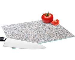 Glazen Snijplank - 28x20 - Graniet - Structuren - Design - Steen - Snijplanken Glas