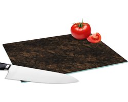 Glazen Snijplank - 28x20 - Vintage - Graniet - Steen - Patronen - Snijplanken Glas