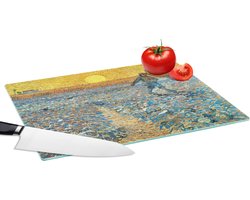 Glazen Snijplank - 39x28 - De zaaier - Vincent van Gogh - Snijplanken Glas