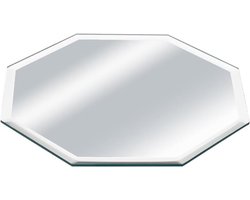 Glazen spiegel 15 cm met afgeschuinde randen voor moderne wanddecoratie