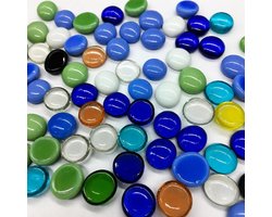 Glazen Stenen - Decoratie Steentjes - Vazen Vullen - Kleurrijk Gemengd - 900 gram - Multicolor