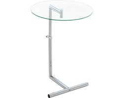 Glazen tafel - Helder glas - Hoogte verstelbaar
