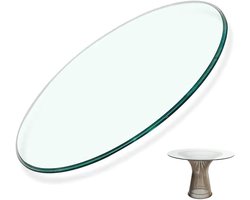 Glazen Tafelblad Rond - Tafeldecoratie Glas - Tafel Beschermen - Gehard Veiligheidsglas - 60-120cm Diameter - Transparant