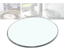 Glazen Tafelblad - Ronde Glasplaat - Meubel Upgrade - Gehard Glas - 40 cm - Transparant