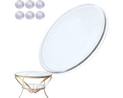 Glazen Tafelblad - Ronde Glasplaat - Tafel Beschermen - Gehard Glas - 35-100cm - Transparant
