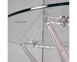 Glazen Tafelblad - Tafelbeschermer Rond - Bescherming Tafel - Gehard Veiligheidsglas - 40cm Diameter - Transparant