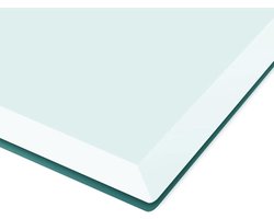 Glazen Tafelblad - Vervangend Blad - Bescherming Tafel - Gehard Glas - 120x65 cm - Transparant
