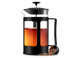Glazen Thee en Koffiepers - 1 Liter - RVS Filter