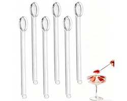 Glazen Theelepels Set van 6Glazen Theelepels Set van 6 – Hittebestendig– Multi-functioneel – 14,8 cm – geschikt voor drankjes en dessertsTransparant – Multi-functioneel – 14,8 cm – 6 stuks – Helder