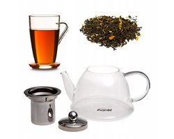 Glazen Theepot met Zetgroep - 800ml - Kamille