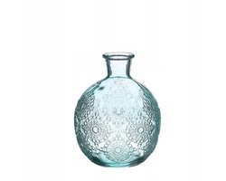 Glazen Vaas Fles Mint Groen Bolvormig Decoratie 12.5cm