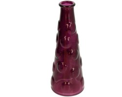 Glazen vaas flesvorm 16 cm - Stijlvolle decoratie
