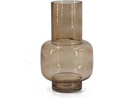Glazen vaas roest - 18x18x30cm