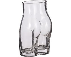 Glazen Vazen En Flessen - Silhouette Vaas Glas - L12xb9xh18cm