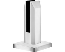 Glazen Vloerklem - Roestvrij Staal - Verstelbare Glasklem met Schroeven - Glashouder voor Zwembad - Balkon - Trappen - Reling - Hekwerk - Tang voor 8-12 mm Glas - Matt