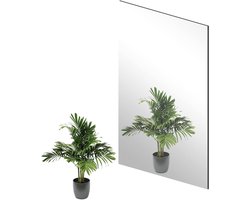 Glazen Wandspiegel - Plakspiegel Zelfklevend - Woonkamer Decoratie - Frameloos Ontwerp - 40 x 30 cm - Helder Glas