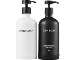 Glazen Zeepdispenser met Roestvrijstalen Pomp - Ideaal voor Badkamer en Keuken