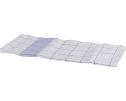 Glazendoek half linnen ca. 70x70 cm blauw set van 6 stuks