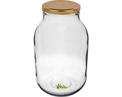 Glazenpot 2 liter voorraadpot inclusief recepten