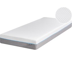 GLEE - Traagschuimmatras Stevig - Grijs - 80 x 200 cm - Polyester