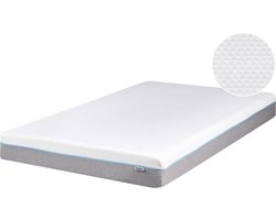 GLEE - Traagschuimmatras - Wit - 140 x 200 cm - Polyester